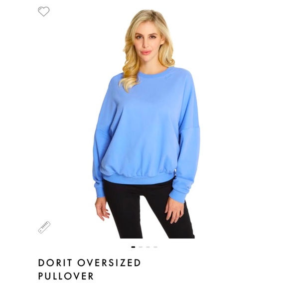 NWT GUESS Dori Oversized Sweatshirt - Picture 1 of 6